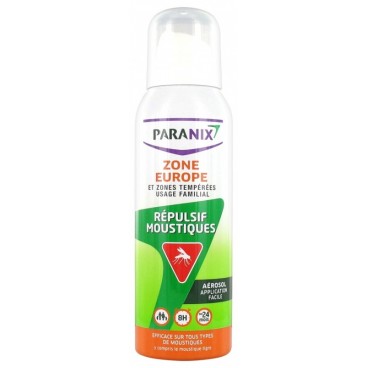 Paranix Répulsif Moustiques Zone Europe et Zones Tempérées Aérosol 125Ml