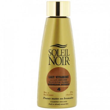 Soleil Noir Lait Vitaminé SPF4 150Ml pas cher