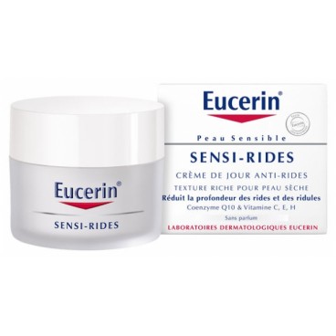 Eucerin Peau Sensible Sensi-Rides Crème Anti Rides Jour 50Ml