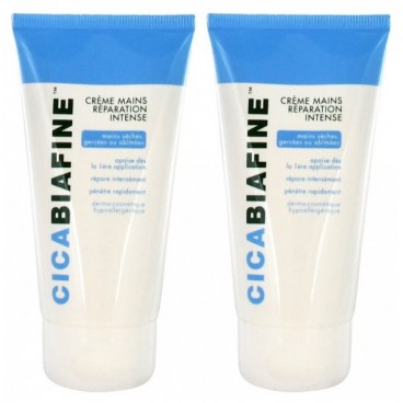 Cicabiafine Crème Mains Réparation Intense 2x75Ml pas cher