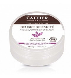 Cattier Beurre de Karité Parfum Fleur des Iles 100 Grammes