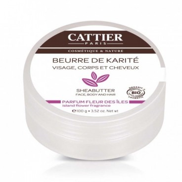 Cattier Beurre de Karité Parfum Fleur des Iles 100 Grammes