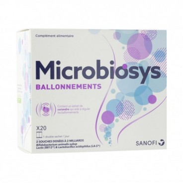 Sanofi Microbiosys Ballonnements 20 Sticks