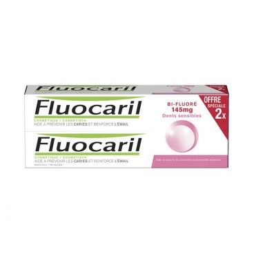 Fluocaril Dentifrice Bi Fluoré 145Mg Dents Sensibles Menthe 2x75Ml