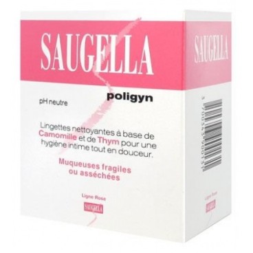 Saugella Poligyn Lingettes Hygiène Intime Paquet de 10