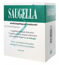 Saugella Antiseptique Lingettes Hygiène Intime Paquet de 10