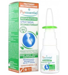 Puressentiel Respiratoire Spray Nasal Hypertonique Bio 15Ml