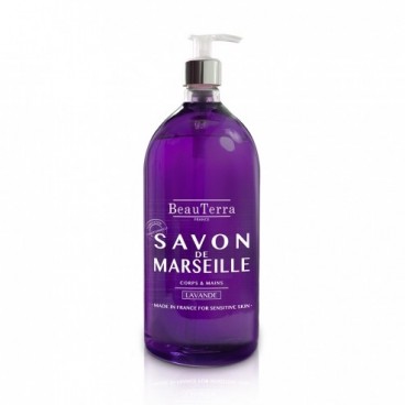 Beauterra Savon Liquide de Marseille1L Parfum Lavande