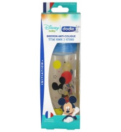 Dodie Biberon Initiation 270Ml Mickey Bleu 0 à 6 Mois