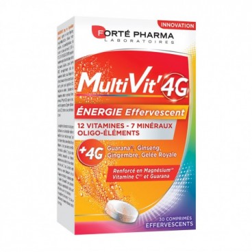 Forté Pharma Multivit 4G Energie 30 Comprimés Effervescents