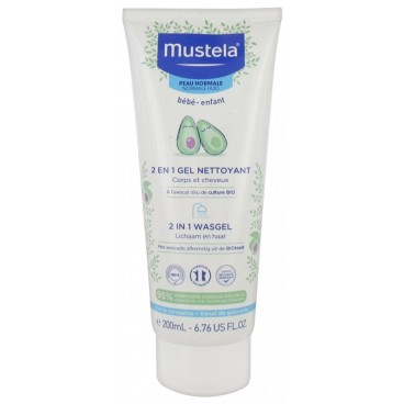 Mustela 2 en 1 cheveux et corps 200ml