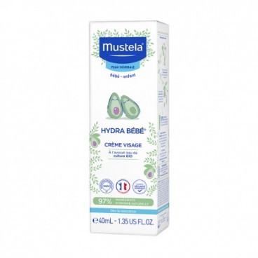 Mustela Hydra Bébé Crème Visage 40 ml