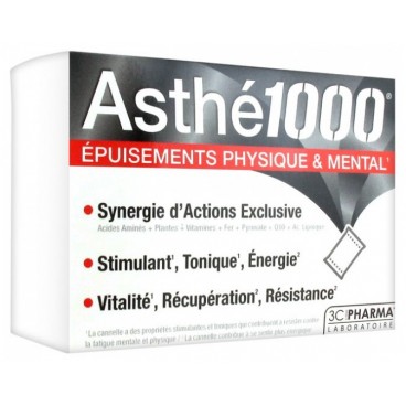 Asthe1000 Epuisement Physique et Mental 10 Sachets