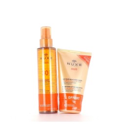 Nuxe Solaires SPF30 Huile Bronzante Visage et Corps 150Ml et Après Soleil 100Ml Offert