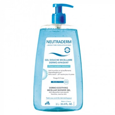 Neutraderm Gel Douche Micellaire Dermo Apaisant 1L