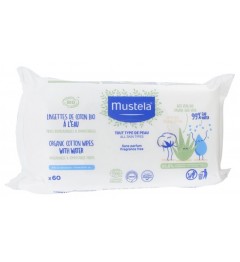 Mustela Lingettes à l'eau Paquet de 60