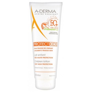 Aderma Solaire Protect Lait Enfants SPF50 250Ml