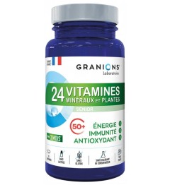 Granions 24 Vitamines Minéraux et Plantes Energie, Immunité et Anti Oxydant 90 Comprimés