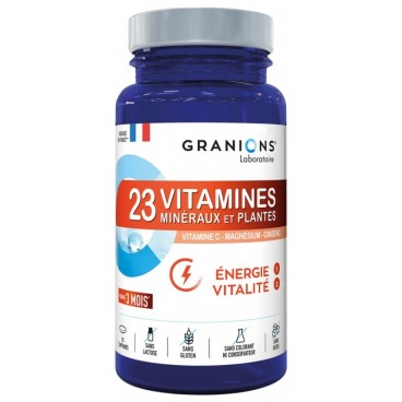 Granions 23 Vitamines Minéraux et Plantes Energie et Vitalité 90 Comprimés