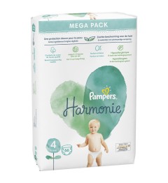 Pampers Harmonie Couche Taille 4 Paquet de 66