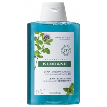 Klorane Shampooing à la Menthe Aquatique Bio 200Ml