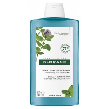 Klorane Shampooing à la Menthe Aquatique Bio 400Ml