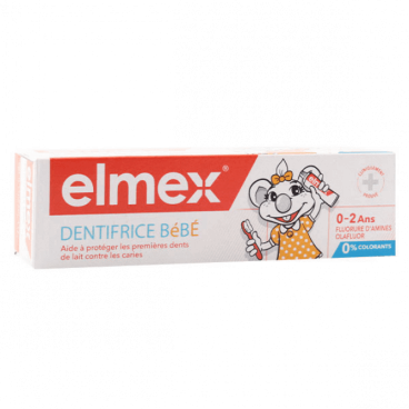 Elmex Dentifrice Anti Caries Bébé 0 à 2 Ans 50Ml