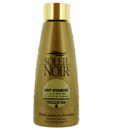 Soleil Noir Lait Vitaminé Or SPF4 150Ml