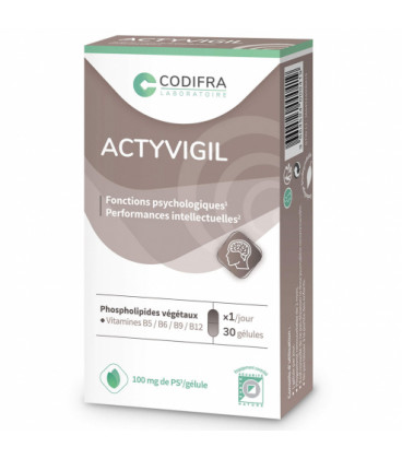 Codifra Actyvigil Memoire Et Concentration Gélules B/21 pas cher