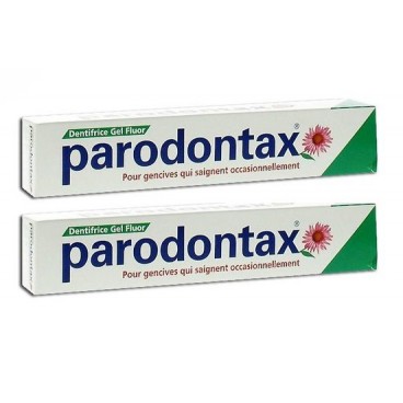 Parodontax Fluor Dentifrice Gel 75ml Lot de 2 pas cher