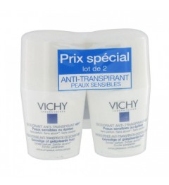 Vichy Déodorant Peaux Sensibles Bille 2x50Ml pas cher