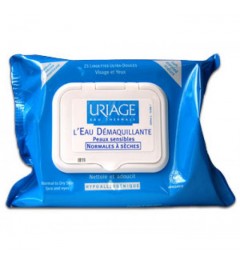 Uriage Lingettes Démaquillante Visage et Yeux Paquet de 25