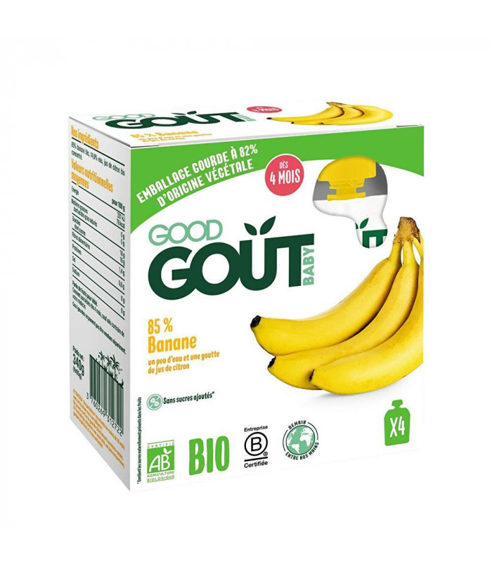 Good Gout Banane 4x85 Grammes - MonClubBeauté