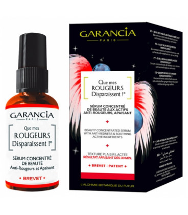 Garancia que mes rougeurs disparaissent!" sérum anti-rougeurs 30ml"