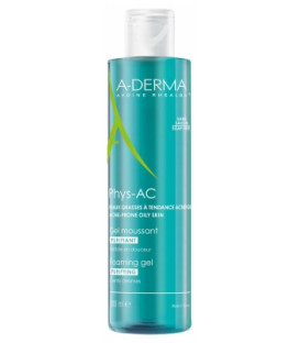 Aderma phys-ac gel moussant purifiant 200ml