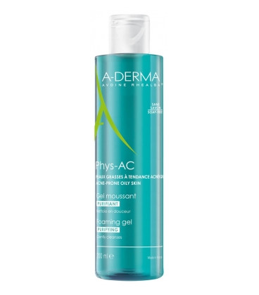 Aderma phys-ac gel moussant purifiant 200ml