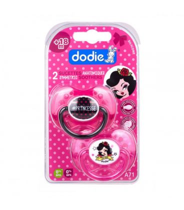 Dodie Sucette Silicone Animaux Rigolos Fille Plus de 18 Mois A71