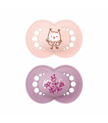 Mam Sucette Original Silicone Couleurs de la Nature Motif Plus de 6 Mois