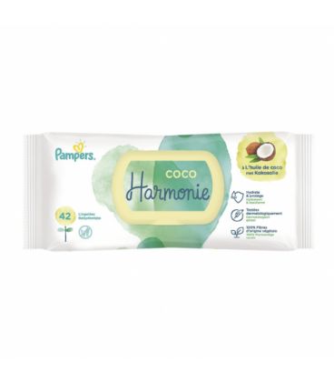 Pampers Lingettes Coco Harmonie Paquet de 42