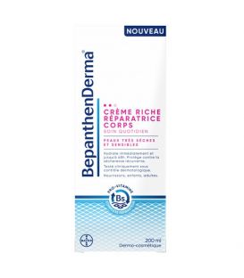 Bepanthenderma Crème Riche Réparatrice Corps 200Ml