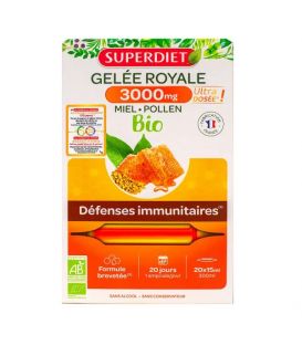 Superdiet Gelée Royale Pollen 20 Ampoules