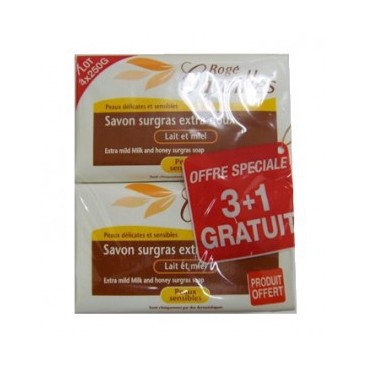 Roge Cavailles Savon Extra Doux Douche de Lait 3x250G pas cher