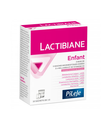 Pileje Lactibiane Enfants Ferments Lactiques 10 Sachets de 1 Gramme