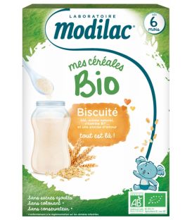 Modilac Cérales Bio Biscuité 250 Grammes