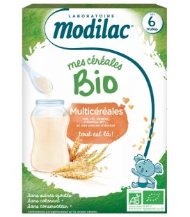 Modilac Cérales Bio Multi Céréales 250 Grammes