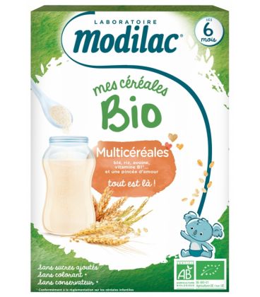 Modilac Cérales Bio Multi Céréales 250 Grammes