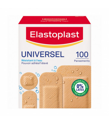 Elastoplast Pansement Universel 4 Formats Boite de 100