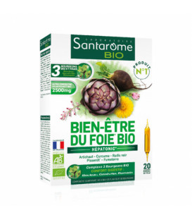 Santarome Bien Etre du Foie Bio 20 Ampoules