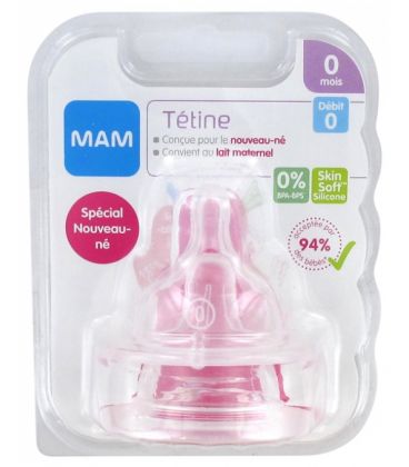 Mam Tétine Silicone Débit Lent 2