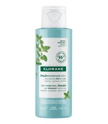 Klorane Poudre Purifiante 3 en 1 50 Grammes